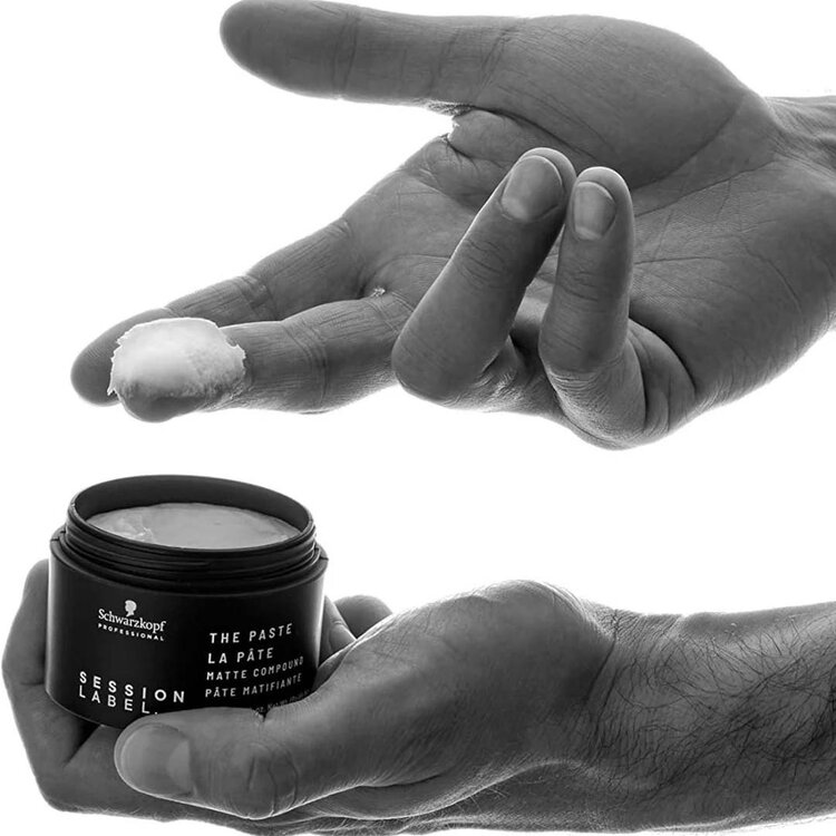 SCHWARZKOPF Session Label | The Paste — Matte Compound (65ml/2.1oz) - Matte styling paste that adds texture, definition and workable hold with a dry finish