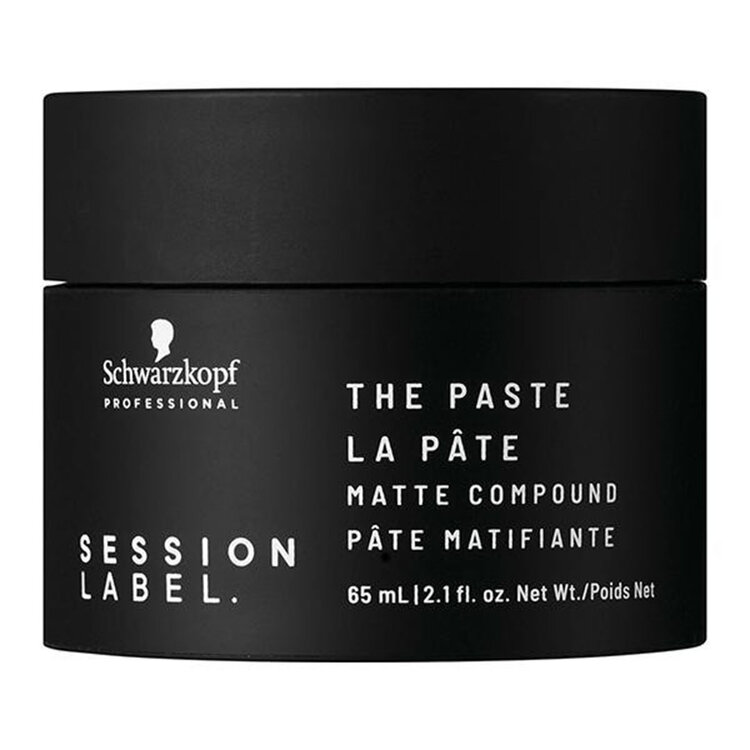 SCHWARZKOPF Session Label | The Paste — Matte Compound (65ml/2.1oz) - Matte styling paste that adds texture, definition and workable hold with a dry finish