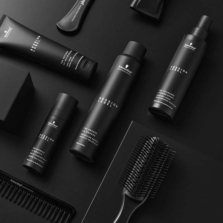 SCHWARZKOPF Session Label | The Mousse — Volumising Mousse (200ml/180g/9.5oz) - Matte styling paste that adds texture, definition and workable hold with a dry finish