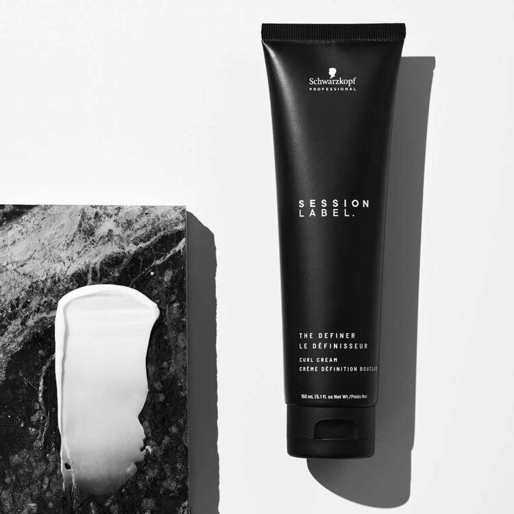 SCHWARZKOPF Session Label | Le Définisseur — Crème Définition Boucles (150ml/5.1oz) - Crème bouclante qui définit, discipline et réduit les frisottis pour des boucles souples