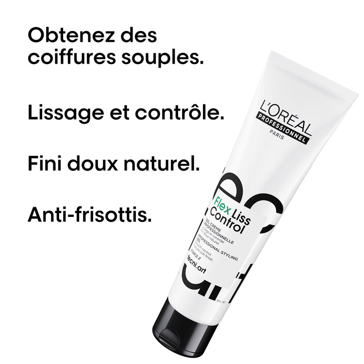 L'ORÉAL PROFESSIONNEL Tecni.Art | Flex Liss Control (150 ml / 5.1 oz) – Gel-crème lissant anti-frisottis
