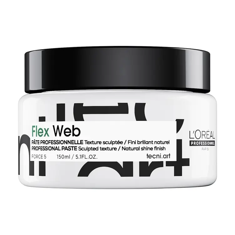 L'ORÉAL PROFESSIONNEL Tecni.Art | Flex Web Texture Sculptée (150 ml / 5.1 oz) – Pâte fibreuse effet sculpté, tenue force 5