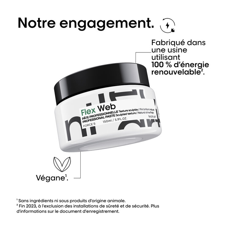L'ORÉAL PROFESSIONNEL Tecni.Art | Flex Web Texture Sculptée (150 ml / 5.1 oz) – Pâte fibreuse effet sculpté, tenue force 5