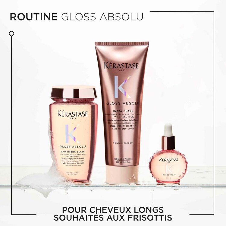 KÉRASTASE Routine Capillaire | Gloss Absolu | Ensemble de Soins Brillance Intense – Hydratation, Éclat et Protection Couleur