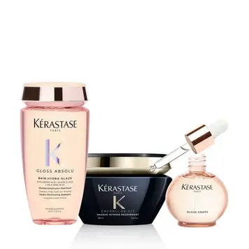 KÉRASTASE Routine Capillaire | Gloss Absolu & Chronologiste | Ensemble de Soins Hydratation Brillance et Régénération