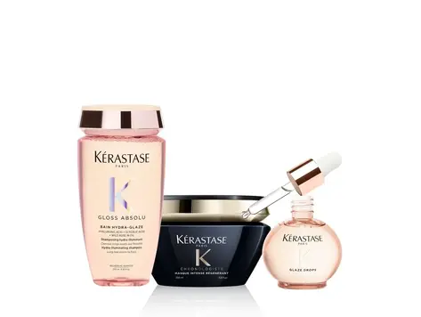 KÉRASTASE Routine Capillaire | Gloss Absolu & Chronologiste | Ensemble de Soins Hydratation Brillance et Régénération