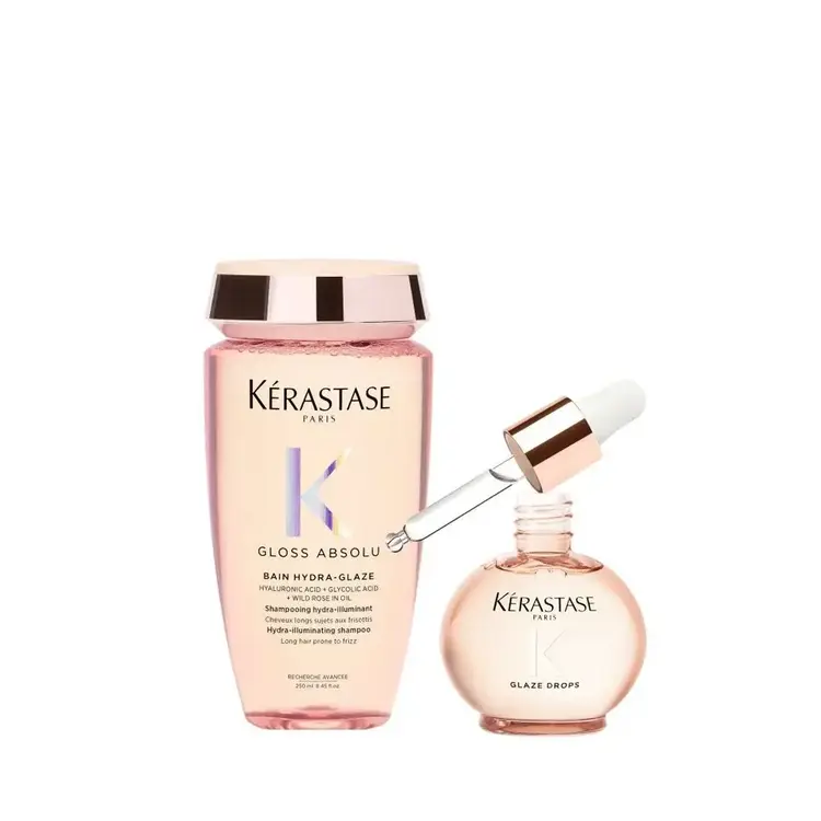 KÉRASTASE Hair Routine | Gloss Absolu | Duo Shine Essentials Care Set – Daily shine, hydration & color care