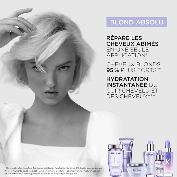 KÉRASTASE Blond Absolu | Bain Lumière – Shampooing hydratant illuminant pour cheveux blonds
