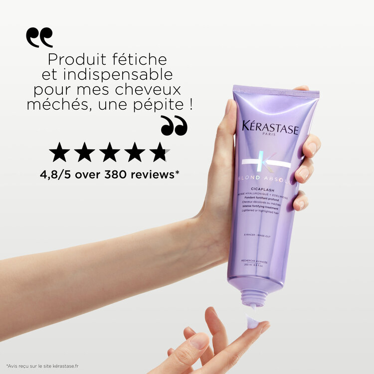 KÉRASTASE Blond Absolu | Fondant Cicaflash – Soin fondant réparateur pour cheveux blonds sensibilisés
