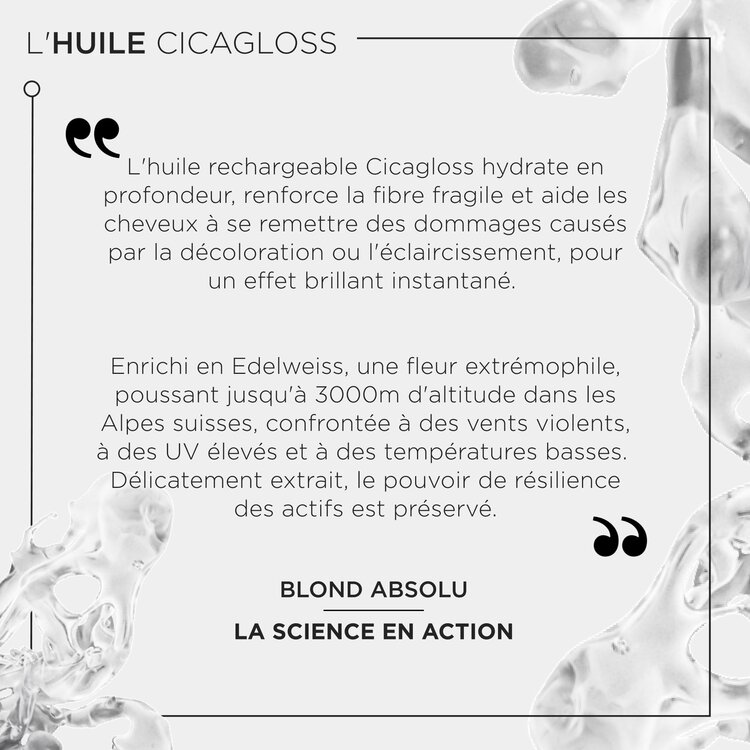 KÉRASTASE Blond Absolu | Refillable Duo | L'Huile Capillaire Cicagloss – Strengthening & protecting oils for blonde hair