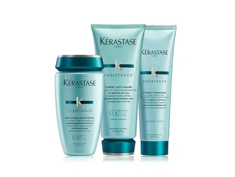 KÉRASTASE Routine Capillare | Resistance | Force Architecte | Ensemble de Soins Cheveux Abîmés