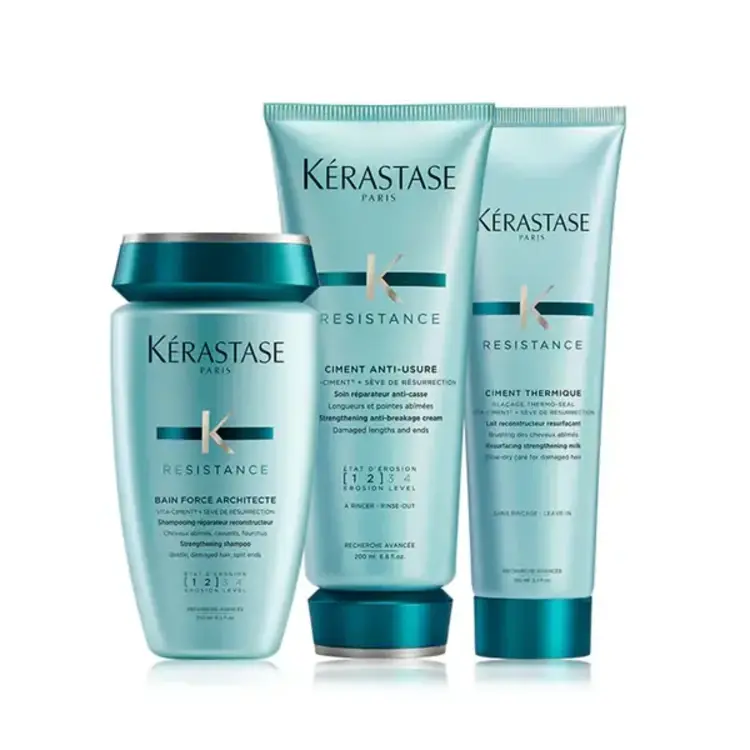 KÉRASTASE Routine Capillare | Resistance | Force Architecte | Ensemble de Soins Cheveux Abîmés