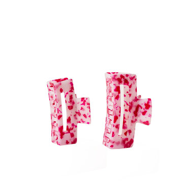 PIXIE WOO Hair Claw Clips | Pink Paradise