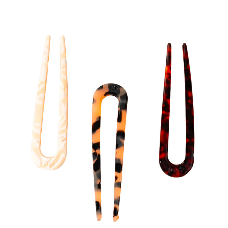 PIXIE WOO French Pins - Minimalist and Elegant Hair Accessory