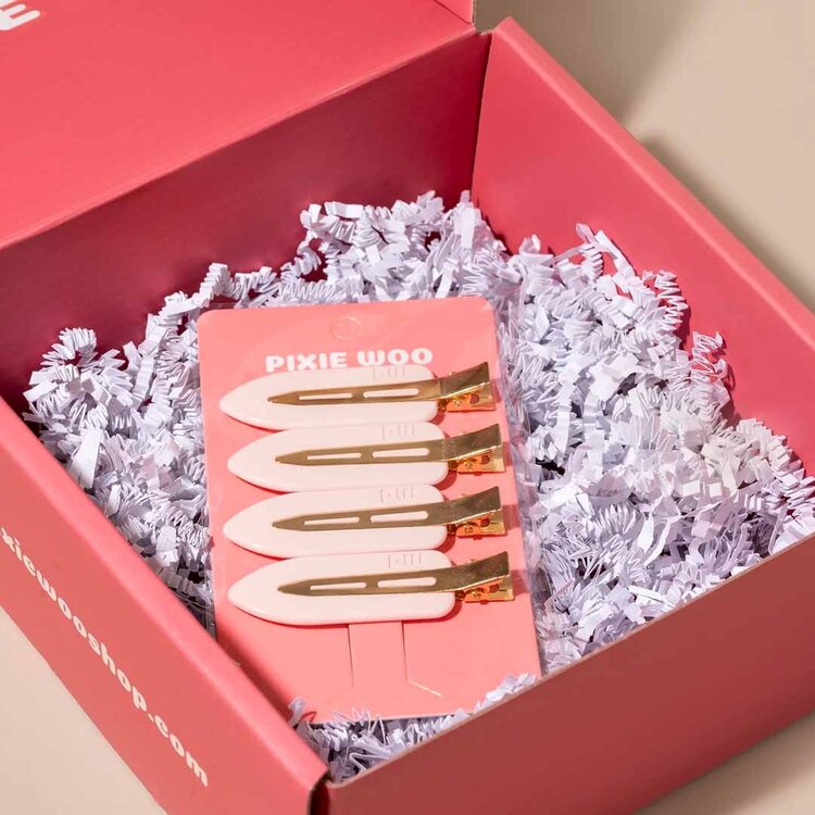 PIXIE WOO Creaseless Clip – No-Mark Hair Barrette