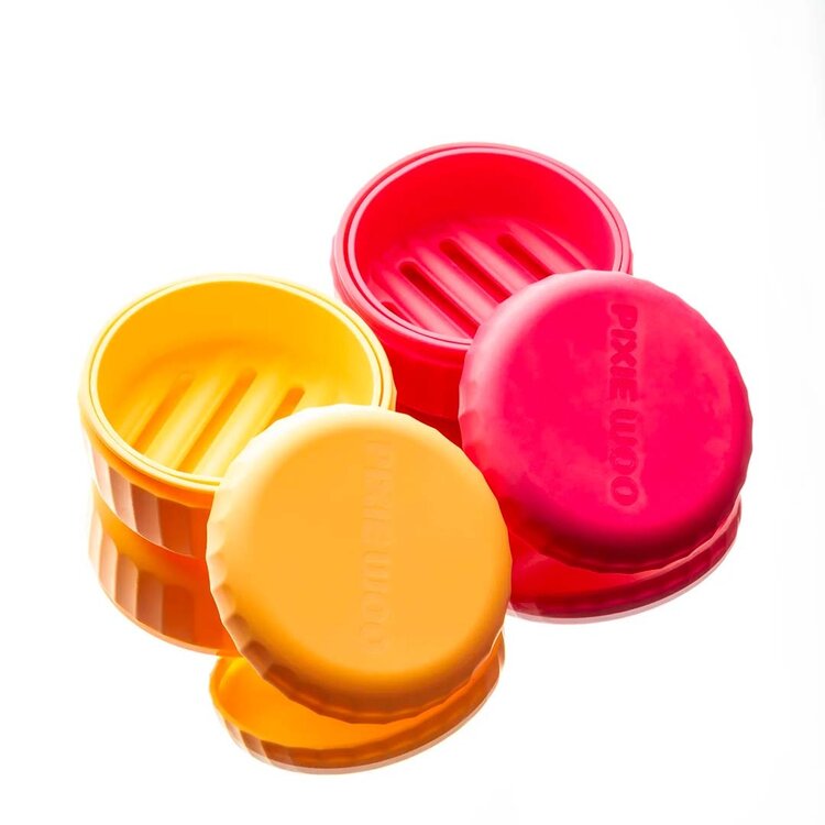 PIXIE WOO Travel Case for Shampoo & Conditioner Bars - Compact Protective Storage