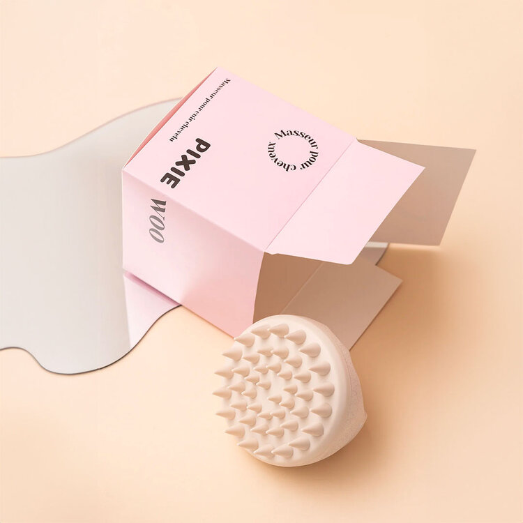 PIXIE WOO Masseur pour Cuir Chevelu - Stimulation et Nettoyage en Douceur