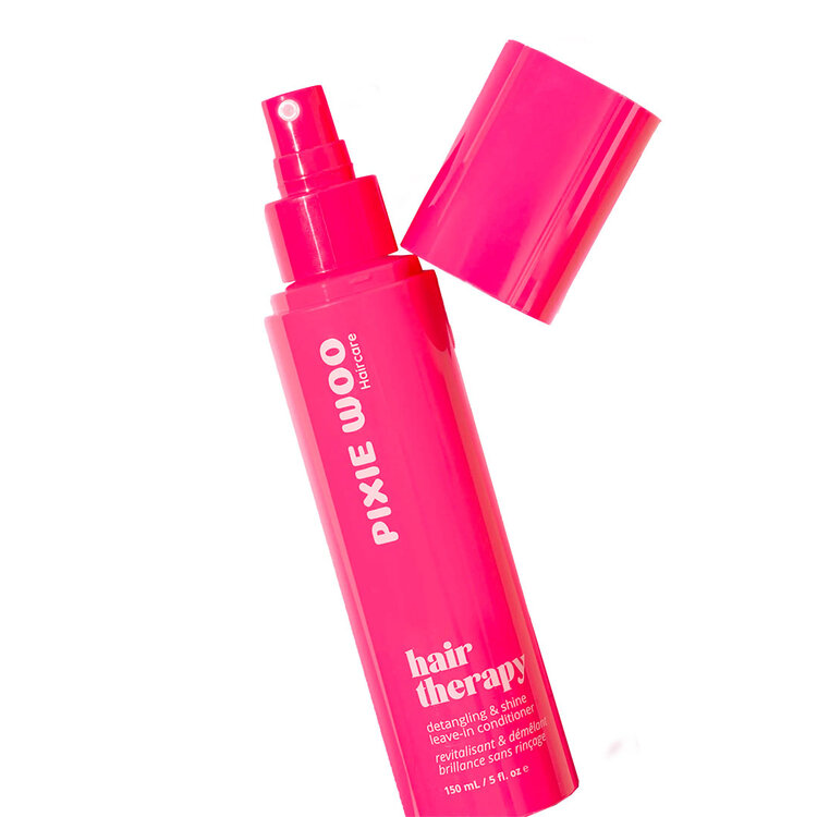 PIXIE WOO Hair Therapy | Revitalisant & Démêlant Brillance Sans Rinçage (Édition Limitée) - Fragrance Framboise Sucrée