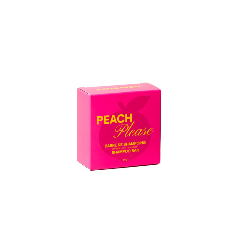 PIXIE WOO Peach Please — Shampoo Bar – Gentle peach-scented solid shampoo
