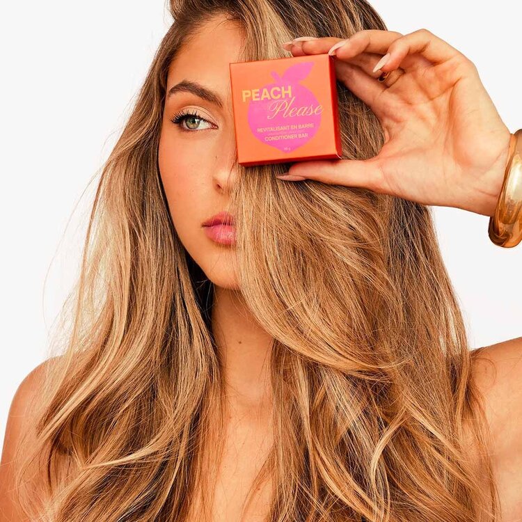 PIXIE WOO Pixie Woo - Hair Care | Peach Please — Revitalisant en Barre – Revitalisant solide hydratant pour cheveux