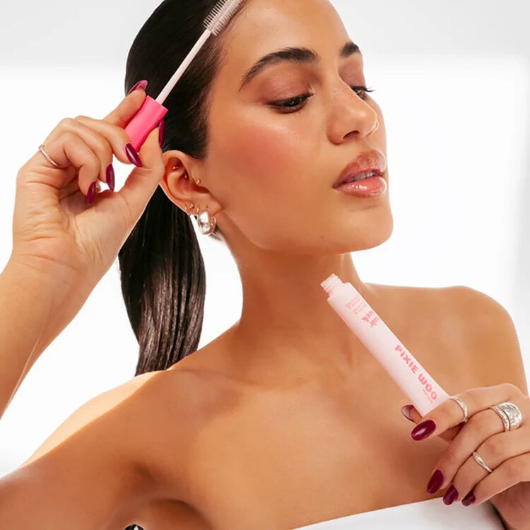 PIXIE WOO Hair Sleek | Gel Coiffant & Brosse Intérée – Gel de finition pour coiffures lissées et baby hairs