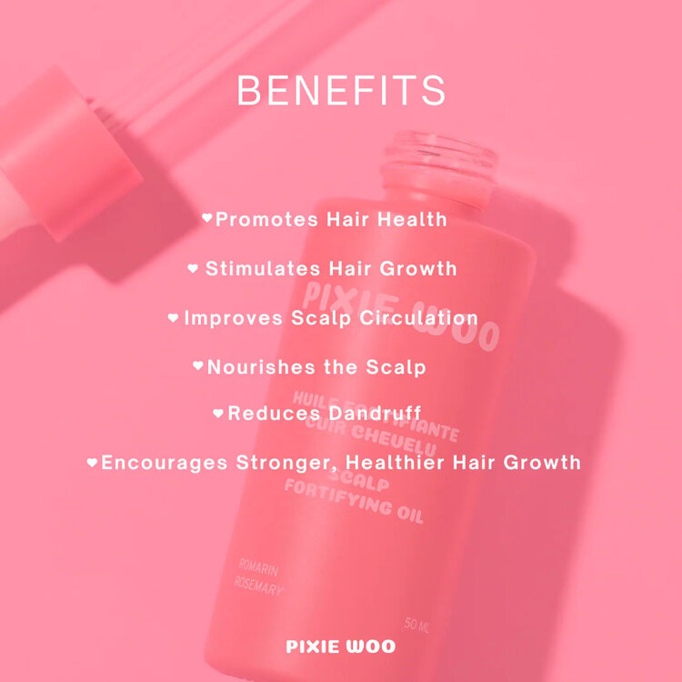 PIXIE WOO Pré-Shampooing | Huile Fortifiante Cuir Chevelu | Force & Équilibre