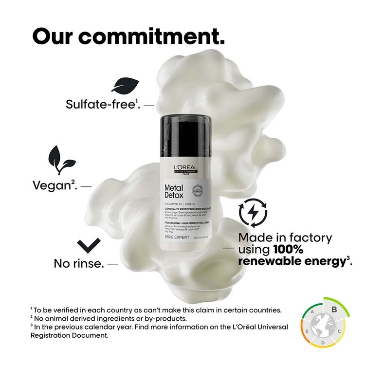 L'ORÉAL PROFESSIONNEL Serie Expert | Metal Detox | Crème Haute Protection (100ml / 3.4 fl. oz)