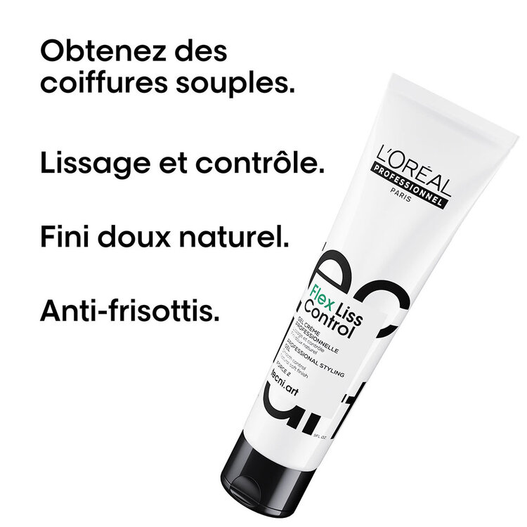 L'ORÉAL PROFESSIONNEL Tecni.Art | Flex Liss Control (150 ml / 5.1 oz) – Gel-crème lissant anti-frisottis