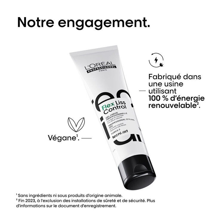 L'ORÉAL PROFESSIONNEL Tecni.Art | Flex Liss Control (150 ml / 5.1 oz) – Gel-crème lissant anti-frisottis