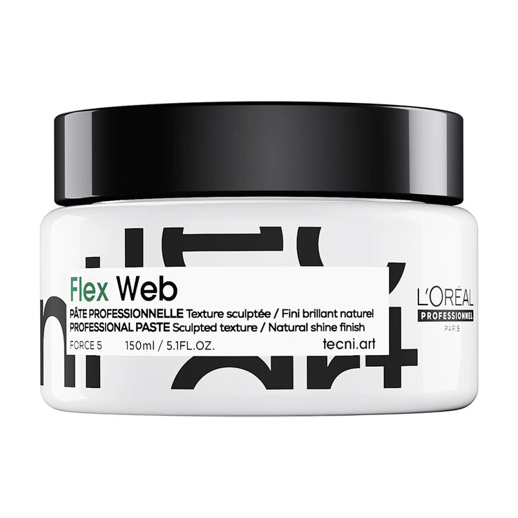 L'ORÉAL PROFESSIONNEL Tecni.Art | Flex Sculpted | Sculped Texture (150 ml / 5.1 oz) – Fibrous sculpting paste with strong hold