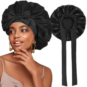 INDUSTRIA Satin Bonnet with Bow
