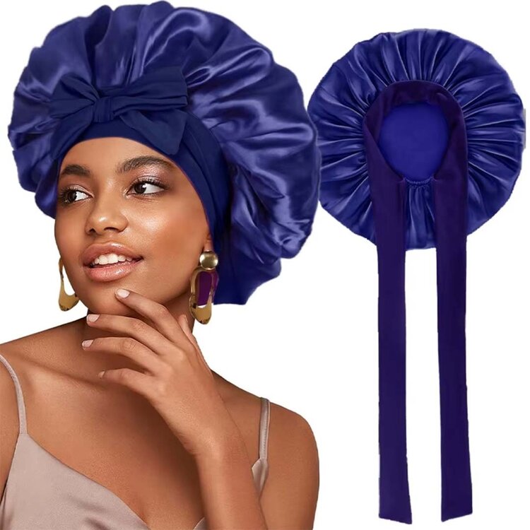 INDUSTRIA Satin Bonnet with Bow