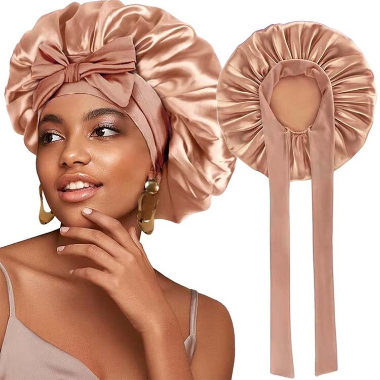 Satin Bonnet with Bow