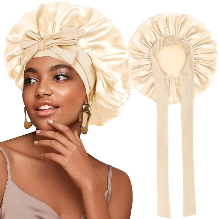 INDUSTRIA Bonnet de Satin à Boucle