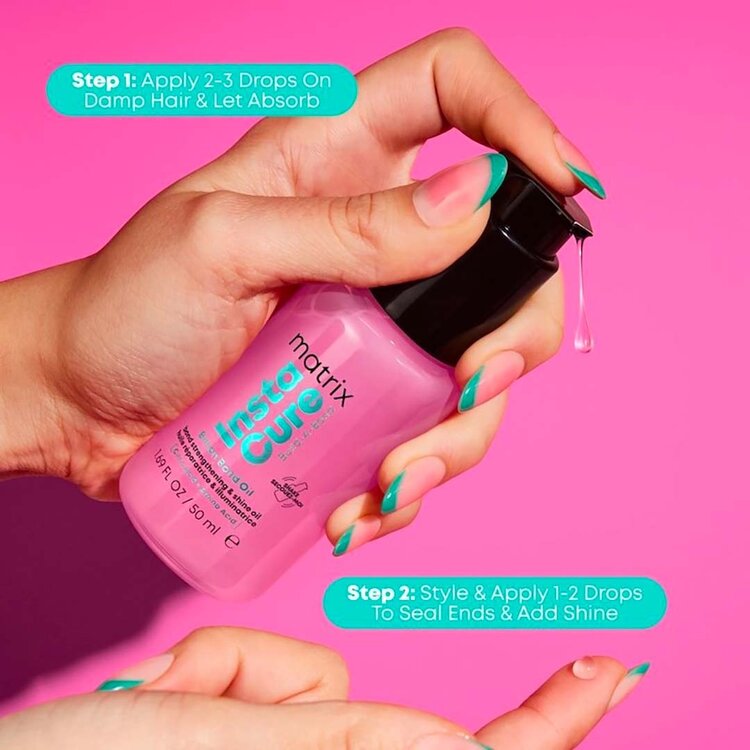 MATRIX Instacure Build-A-Bond | Billion Bond Oil (50ml / 1.69oz) – Strengthening Shine Oil by Matrix