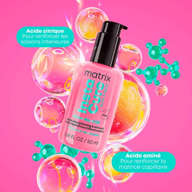 MATRIX Instacure Build-A-Bond | Billion Bond Oil (50ml / 1.69oz) – Strengthening Shine Oil by Matrix