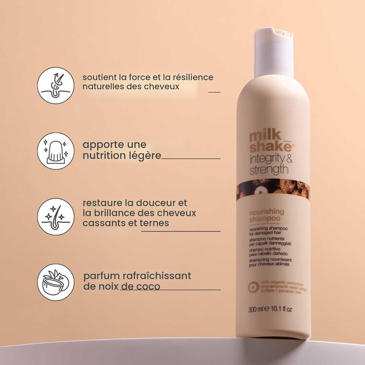 MILK_SHAKE Integrity & Strength | Shampooing Nourrissant – Nettoyant fortifiant et réparateur