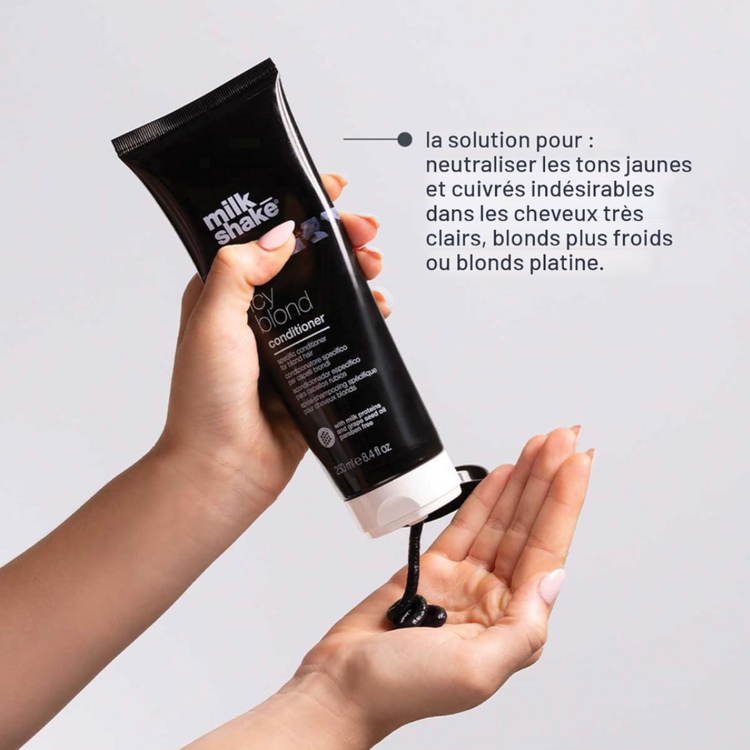 MILK_SHAKE Icy Blond | Revitalisant pour Cheveux Blonds – Neutralisation intense et soin profond