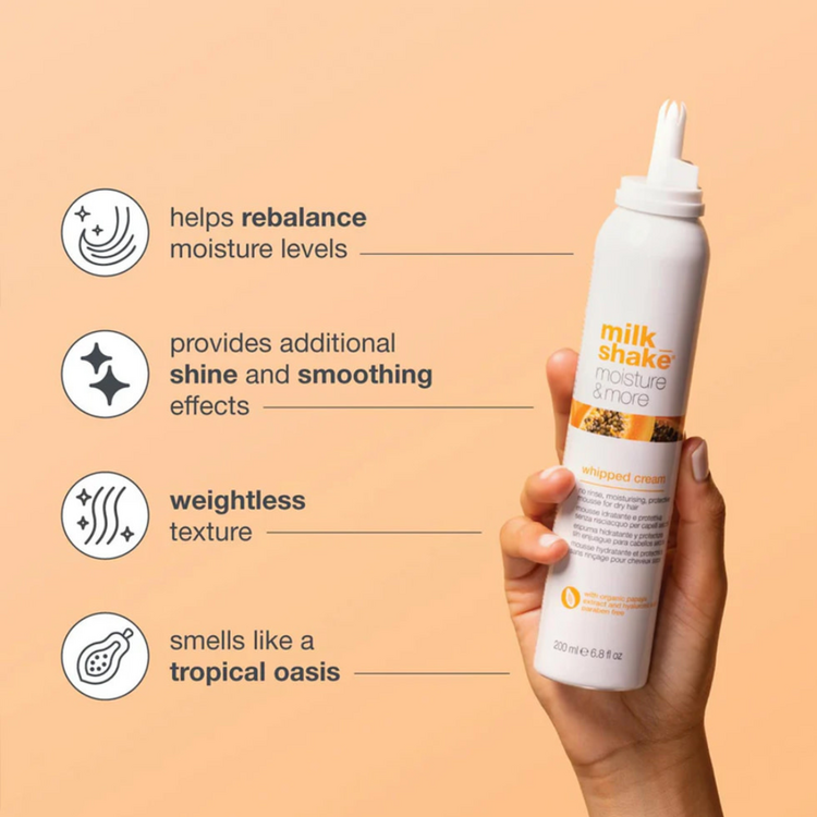 MILK_SHAKE Moisture & More | Whipped Cream – Mousse hydratante et protectrice sans rinçage