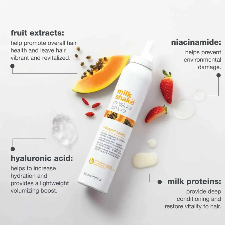 MILK_SHAKE Milk_Shake Moisture & More | Whipped Cream – Moisturizing & Protecting Leave-In Mousse