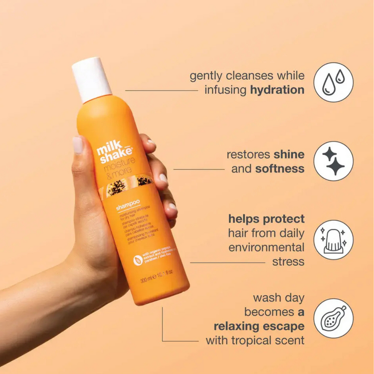 MILK_SHAKE Milk_Shake Moisture & More | Moisturizing Shampoo – Gentle Hydrating Cleanser