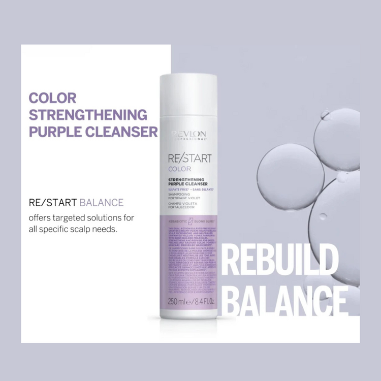 REVLON PROFESSIONAL RE/START Color | Shampooing Fortifiant Violet Sans Sulfate – Neutralisation Et Force Pour Blonds Éclaircis
