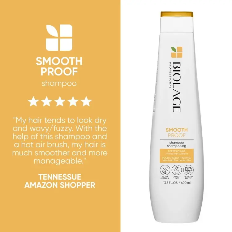 BIOLAGE Professional Hair Spa Biolage | ***SmoothProof | Shampooing – Nettoyant Lissant Anti-Frisottis