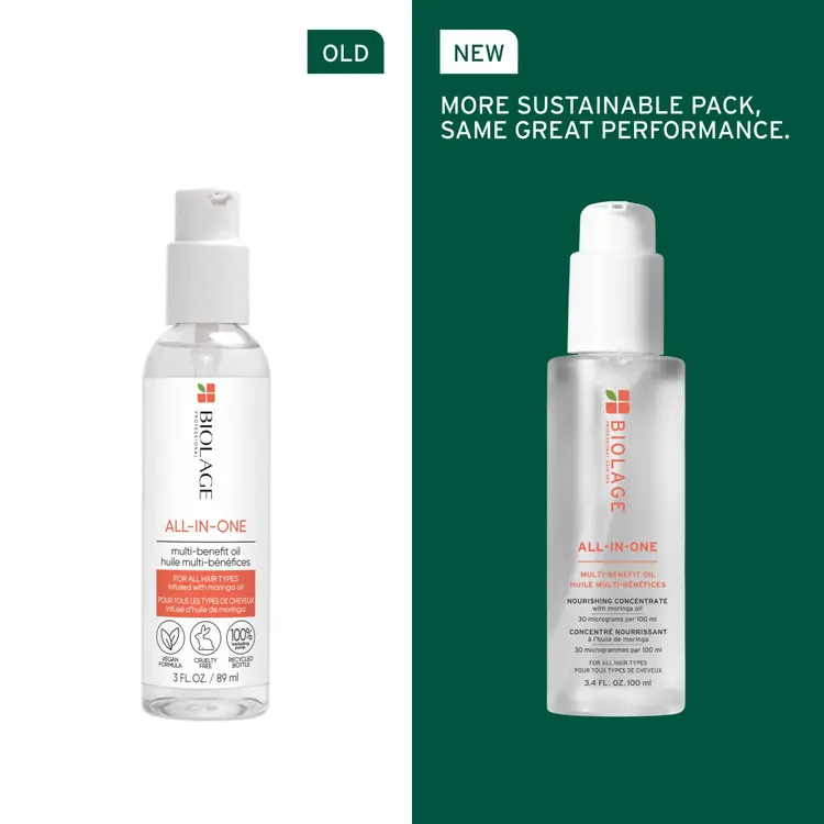 BIOLAGE Professional Hair Spa Biolage | ***All-in-One | Multi-Benefit Oil (89 ml / 3 oz) – Lightweight Nourishment and Shine for All Hair Types