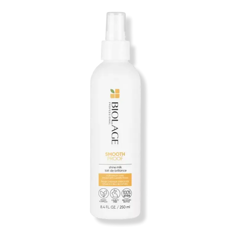 BIOLAGE Professional Hair Spa Biolage | ***SmoothProof | Smooth Shine Milk (250 ml / 8.5 oz) – Lightweight Smoothing Leave-In for Shine & Frizz Control