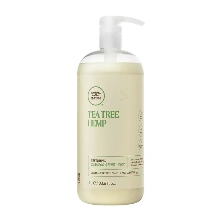 PAUL MITCHELL Tea Tree | Hemp | Restoring 2-in-1 Shampoo & Body Wash - Cleanses And Hydrates Hair And Skin