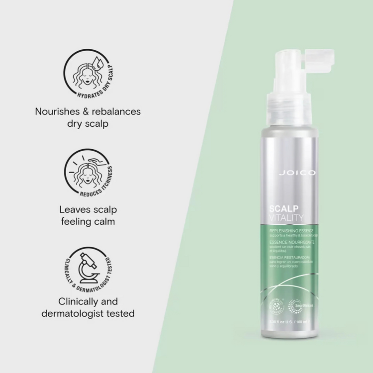 JOICO Scalp Vitality | Replenishing Essence - Soothing Scalp Treatment (100ml/3.38oz)