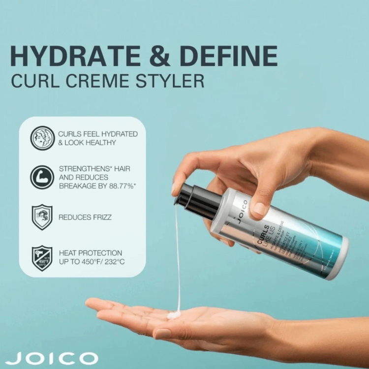 JOICO Curls Like Us | Curl Creme Styler – Hydrating Definition and Frizz Control