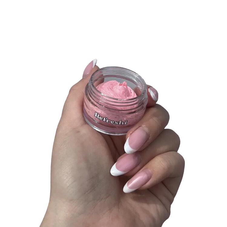 REFRESHI Costmetics Red Raspberry Lip Scrub – Gentle Exfoliation & Smooth Lips