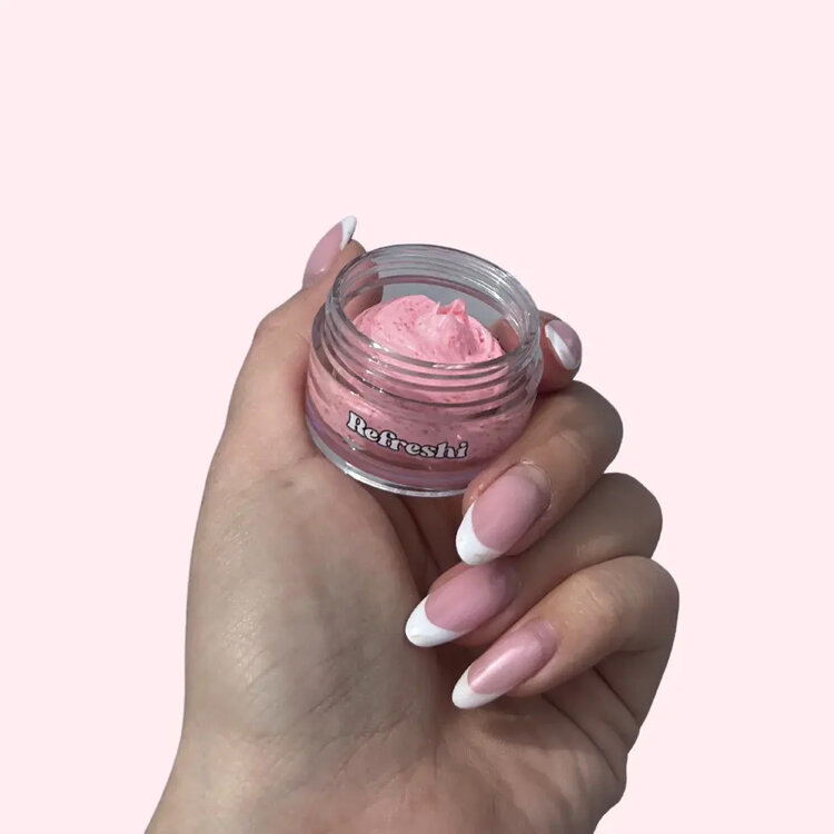 REFRESHI Costmetics Red Raspberry Lip Scrub – Gentle Exfoliation & Smooth Lips